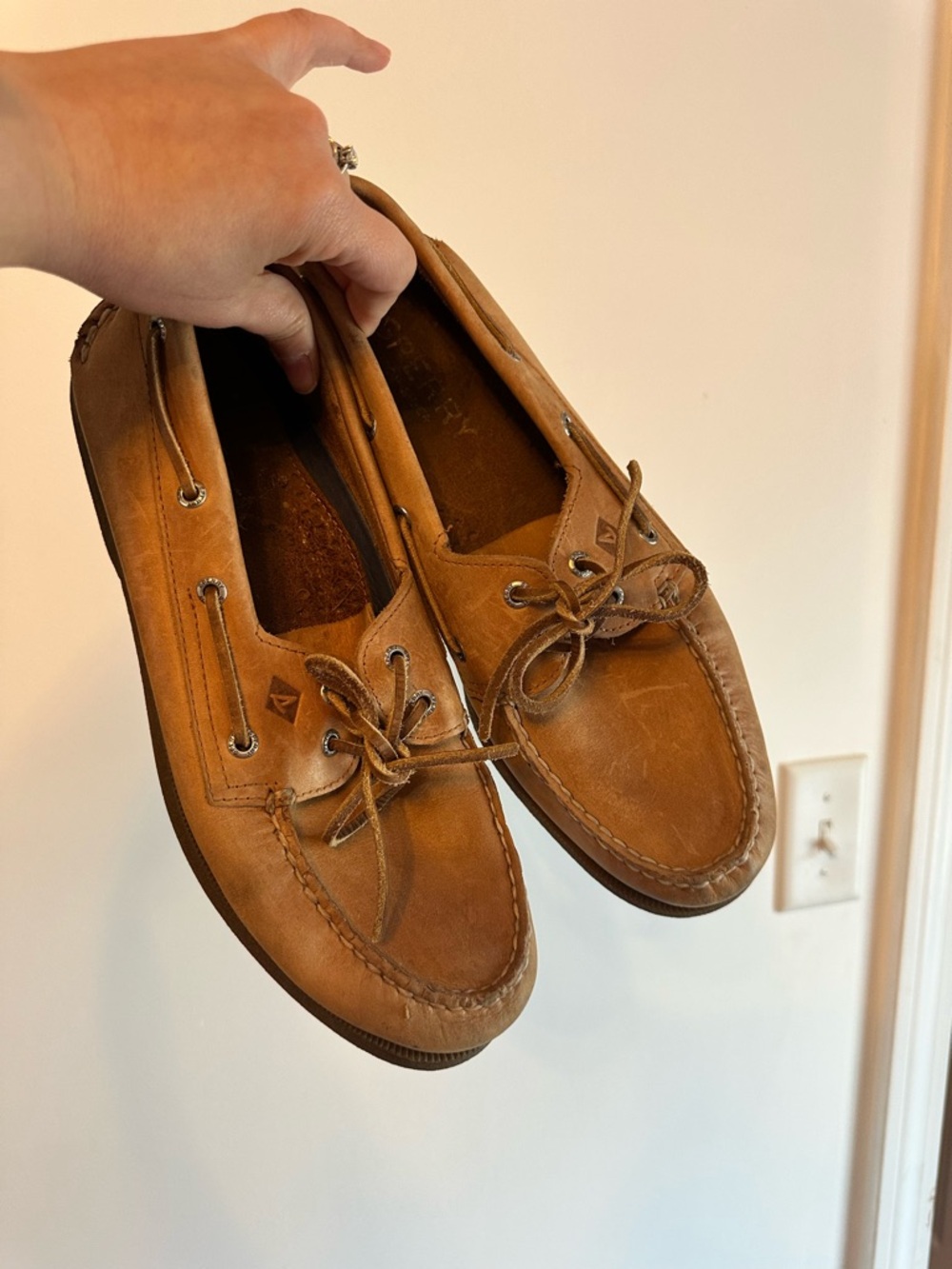 Sperry Men's Tan full Leather Boat Shoes